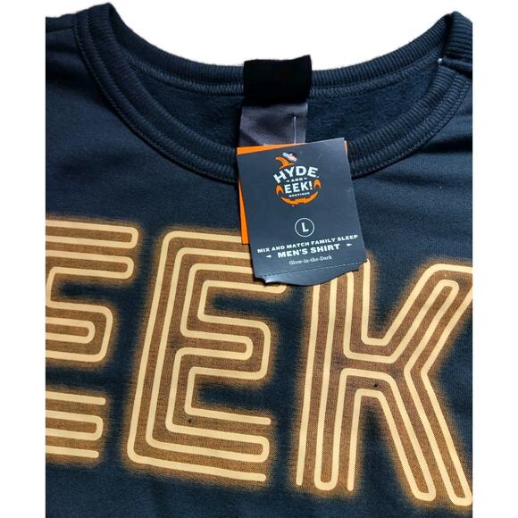 NWT Men's Halloween Eek Sweater, Large, Black, Hyde & Eek, Target - Picture 3 of 4